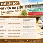 chi phí cấy tóc bệnh viện da liễu