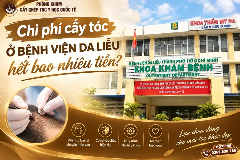 Chi phí cấy tóc tại Bệnh viện Da liễu TP.HCM